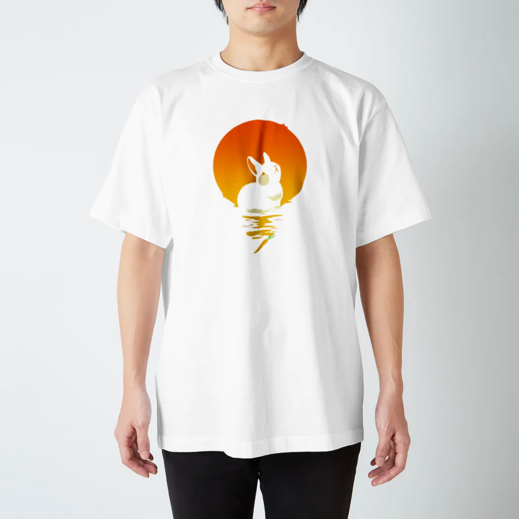 じんらいむのCarrot Rabbit Sunset スタンダードTシャツ