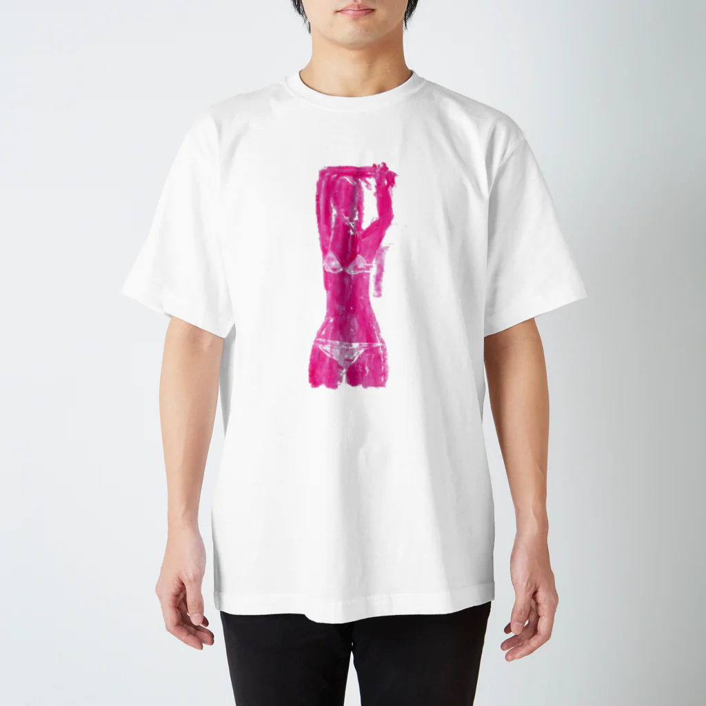 JunK drawing の赤い女　１ スタンダードTシャツ