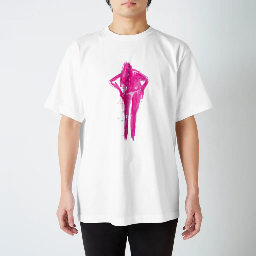 JunK drawing の赤い女　４ Regular Fit T-Shirt