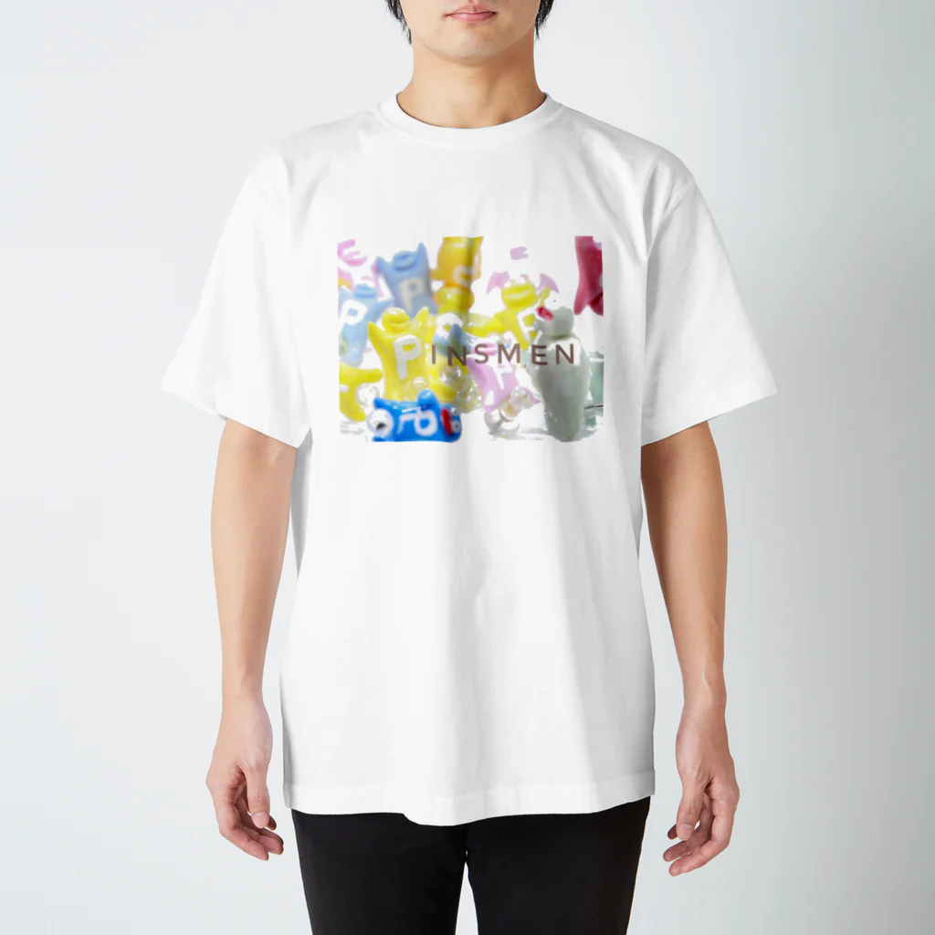 岡本なう - okamoto now -のピンズMen（ぴんずめん・PinsMen） スタンダードTシャツ