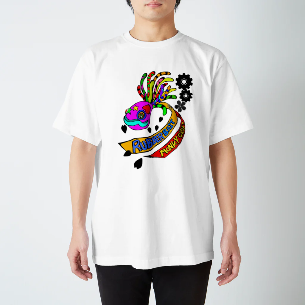 MONKEY　CRAFTのフィッシング　釣りTシャツ ラバーベイト スタンダードTシャツ