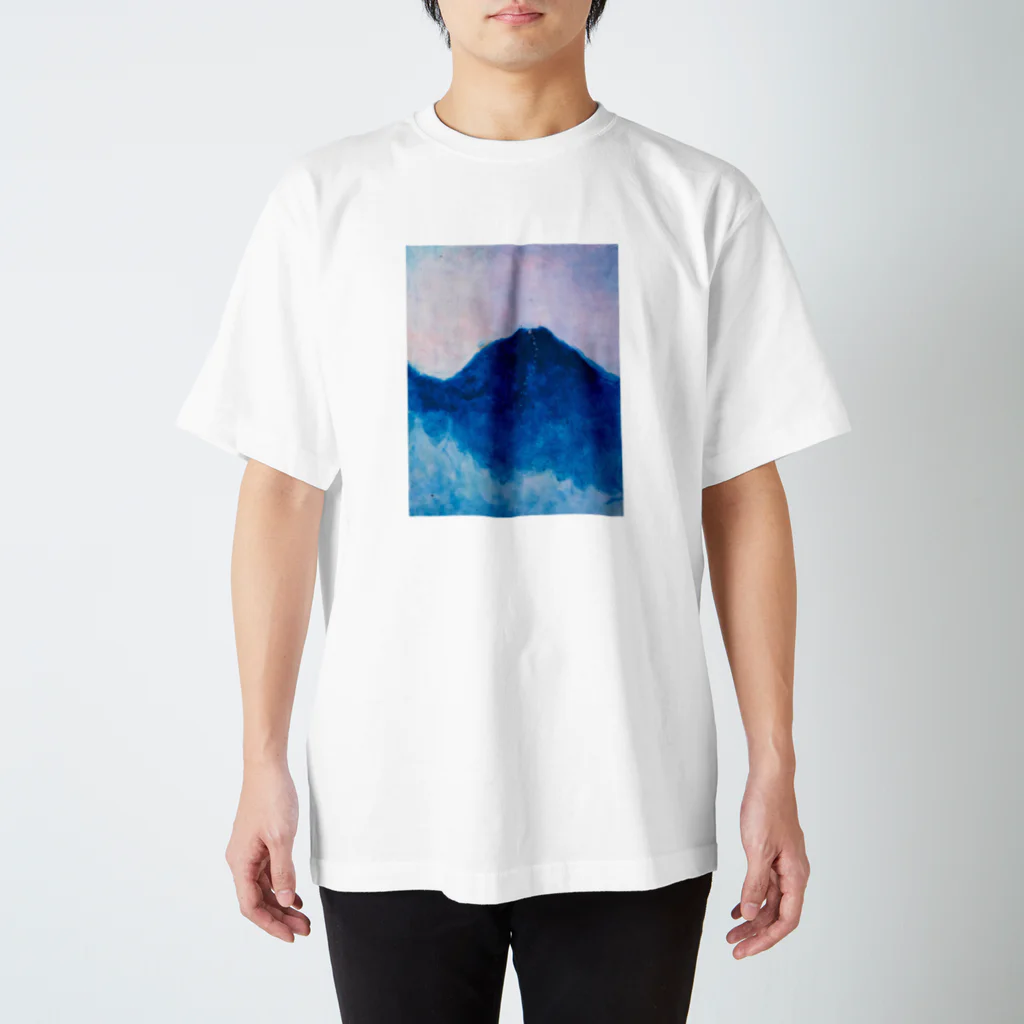 bungetsudoの青い山 スタンダードTシャツ