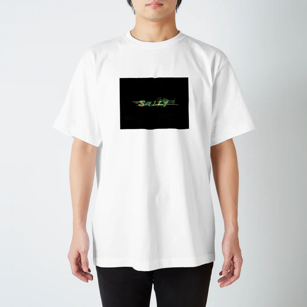 Strange headのデジタルグリッチ　ロゴ Regular Fit T-Shirt