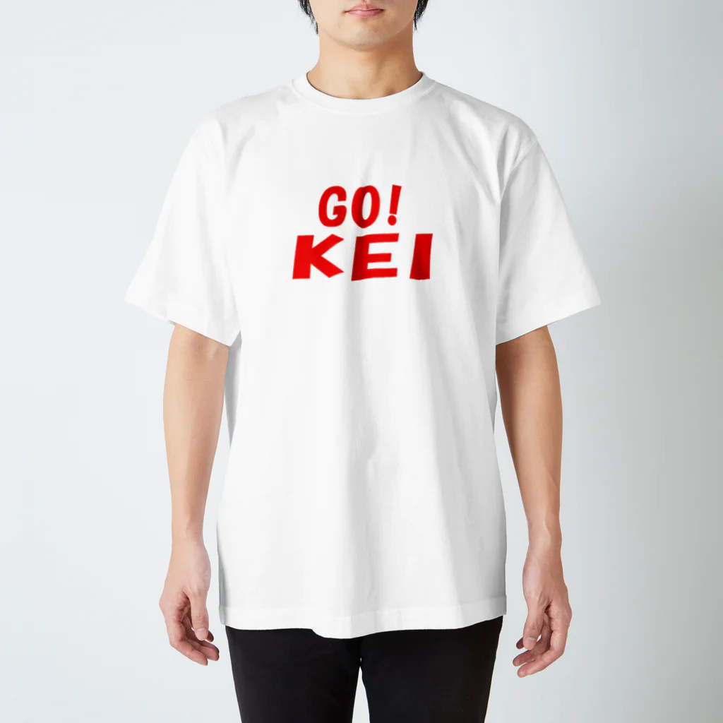 AAAstarsのＧＯ！KEI-赤 スタンダードTシャツ