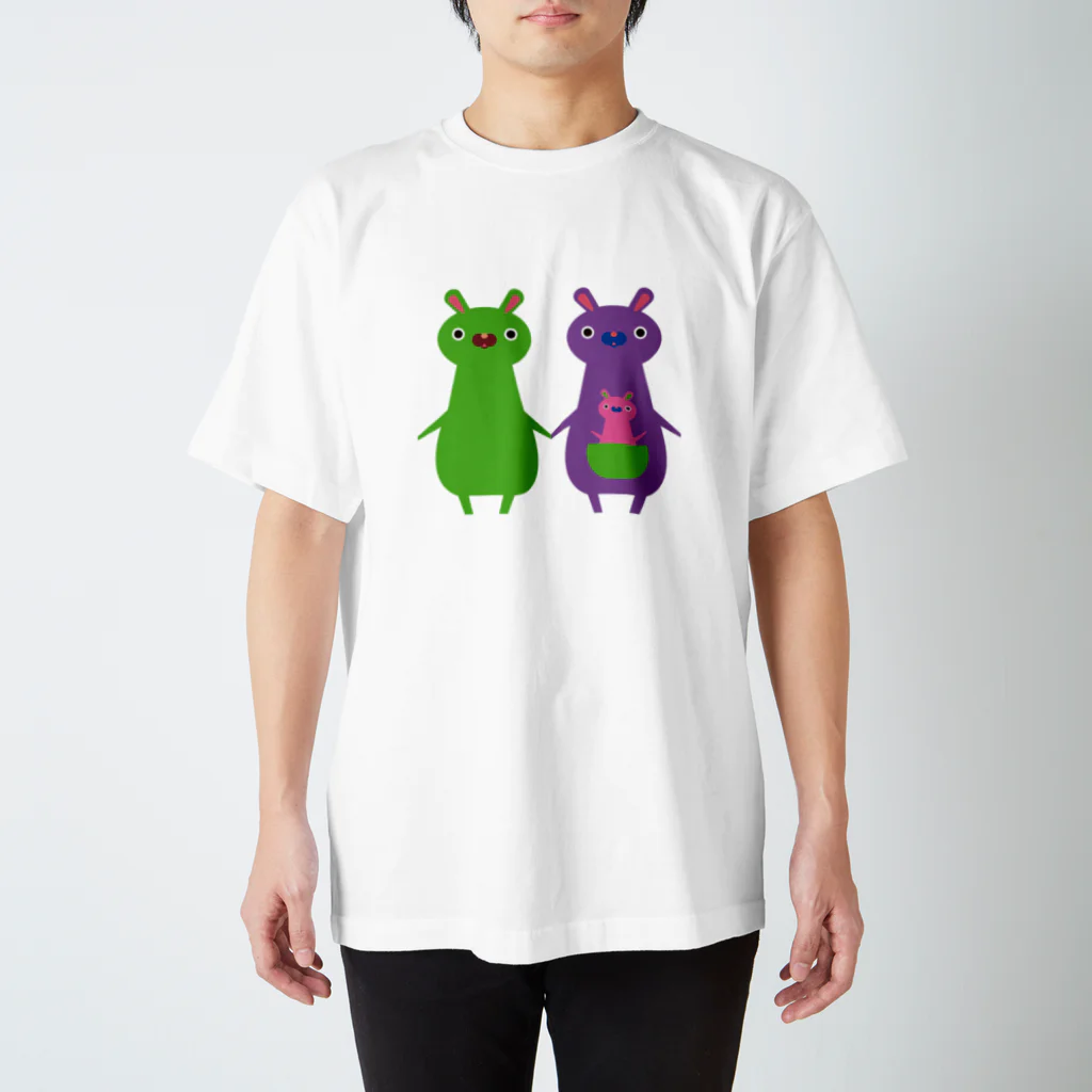 sabi29のカンガルー親子 スタンダードTシャツ