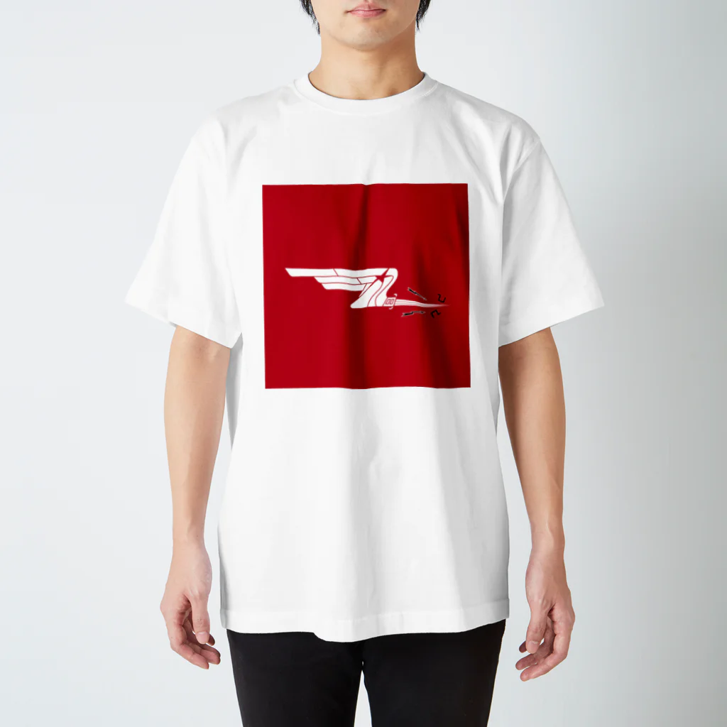 小鴉のUSSR 402nd IAP White Square Regular Fit T-Shirt