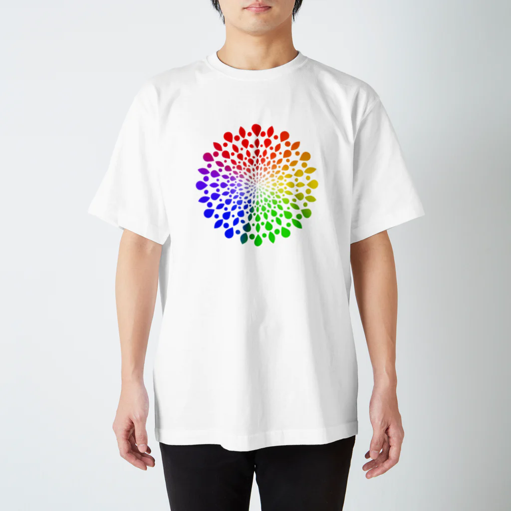 Mosaiqueのひろがる虹のしずく スタンダードTシャツ