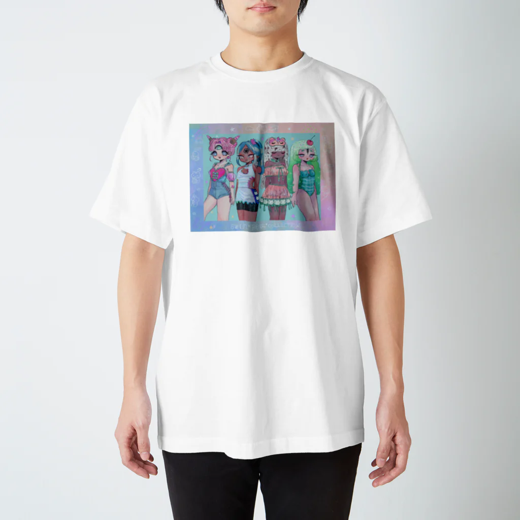 晏のあいすくまくま Regular Fit T-Shirt