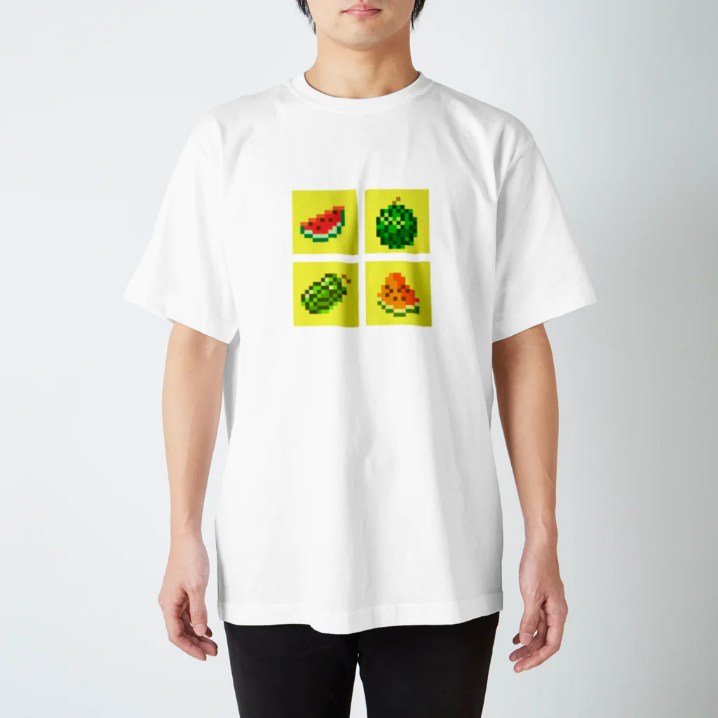 Futwoのドット絵すいか Regular Fit T-Shirt