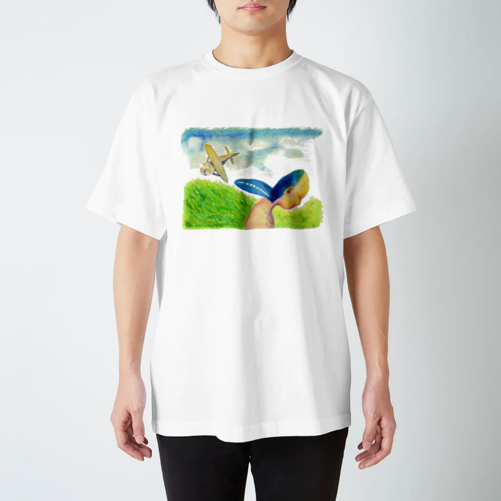 MINO三松堂のみみなりTシャツ　ヒコウキ Regular Fit T-Shirt