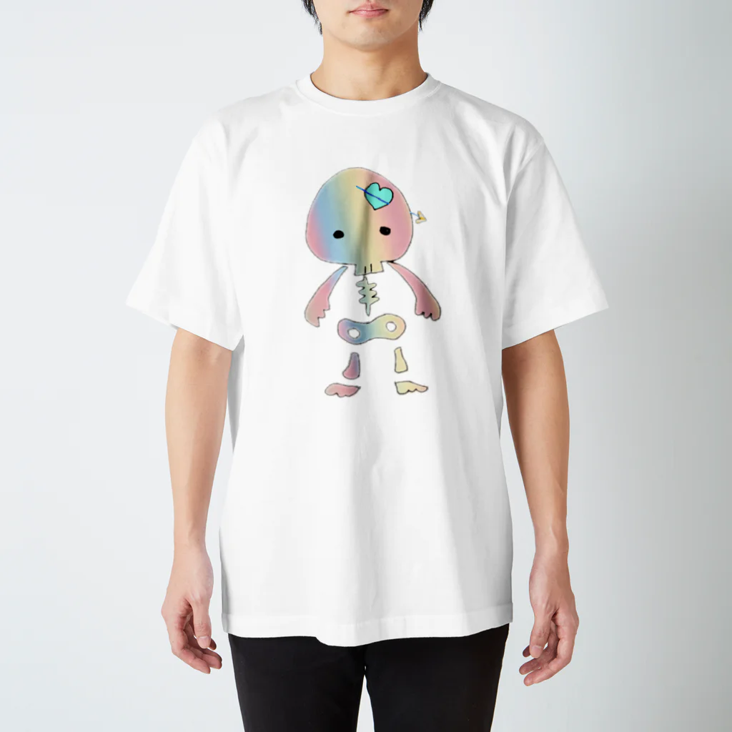 あぴこのおみせのドクロちゃん(レインボー) スタンダードTシャツ