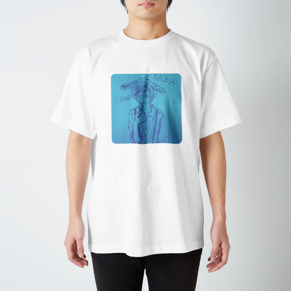 夢作屋 ハンドメイドアクセサリー屋ですのSAD Regular Fit T-Shirt