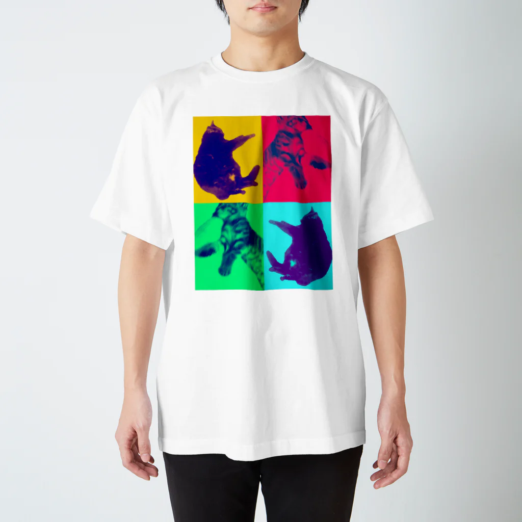 【NAtsuki】のカラフル猫 スタンダードTシャツ