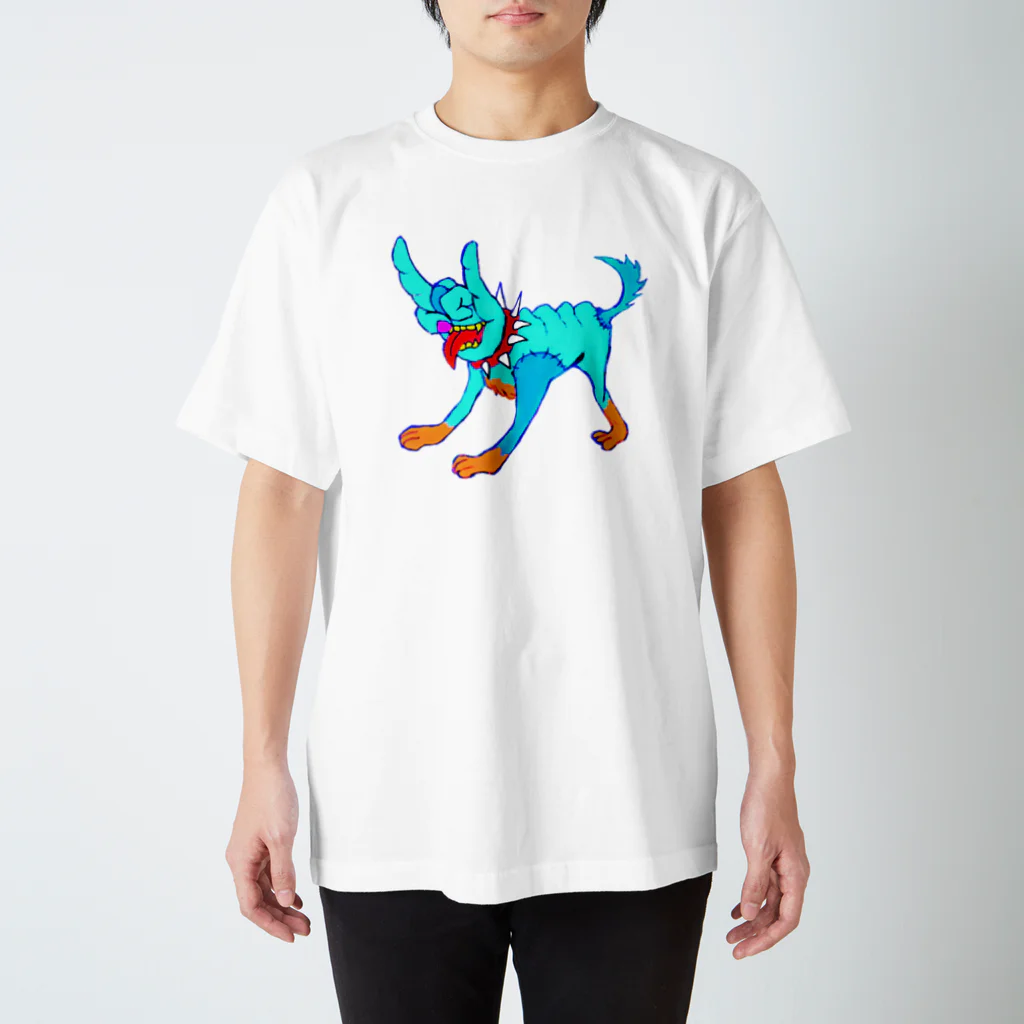 🤘メロイック本舗🤘のメロイック犬 スタンダードTシャツ