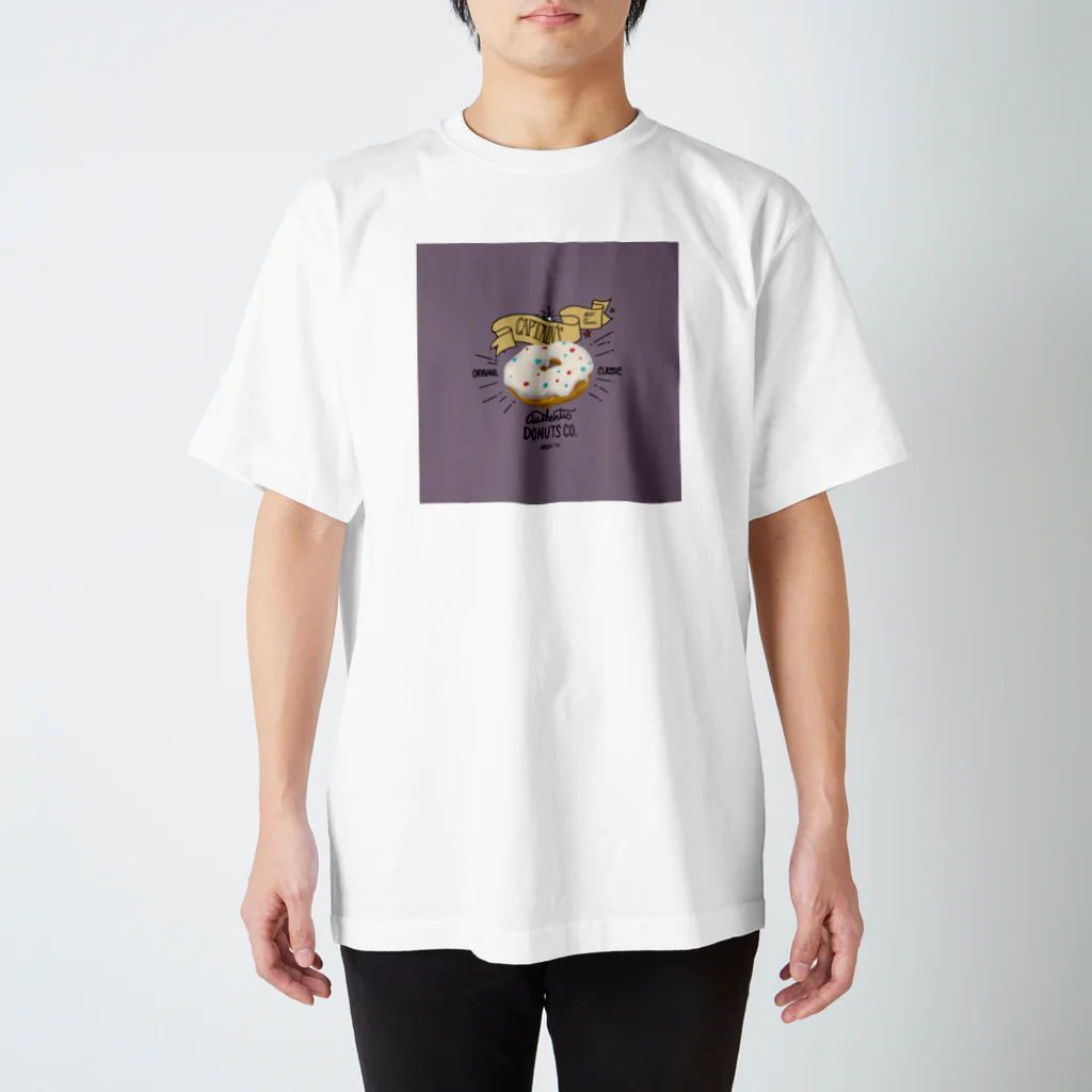 板チョコ屋のCAPTAIN'S DONUTS (濃色） Regular Fit T-Shirt