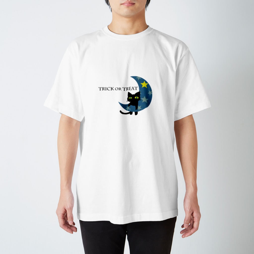 lifejourneycolorfulの黒猫 Regular Fit T-Shirt