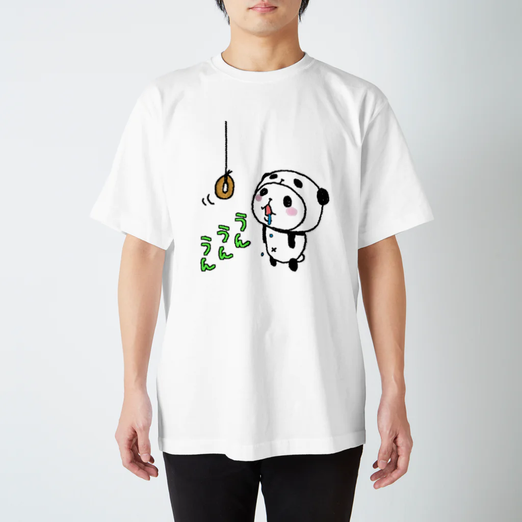 スパイシー千鶴のパンダinぱんだ(ドーナッツ) スタンダードTシャツ