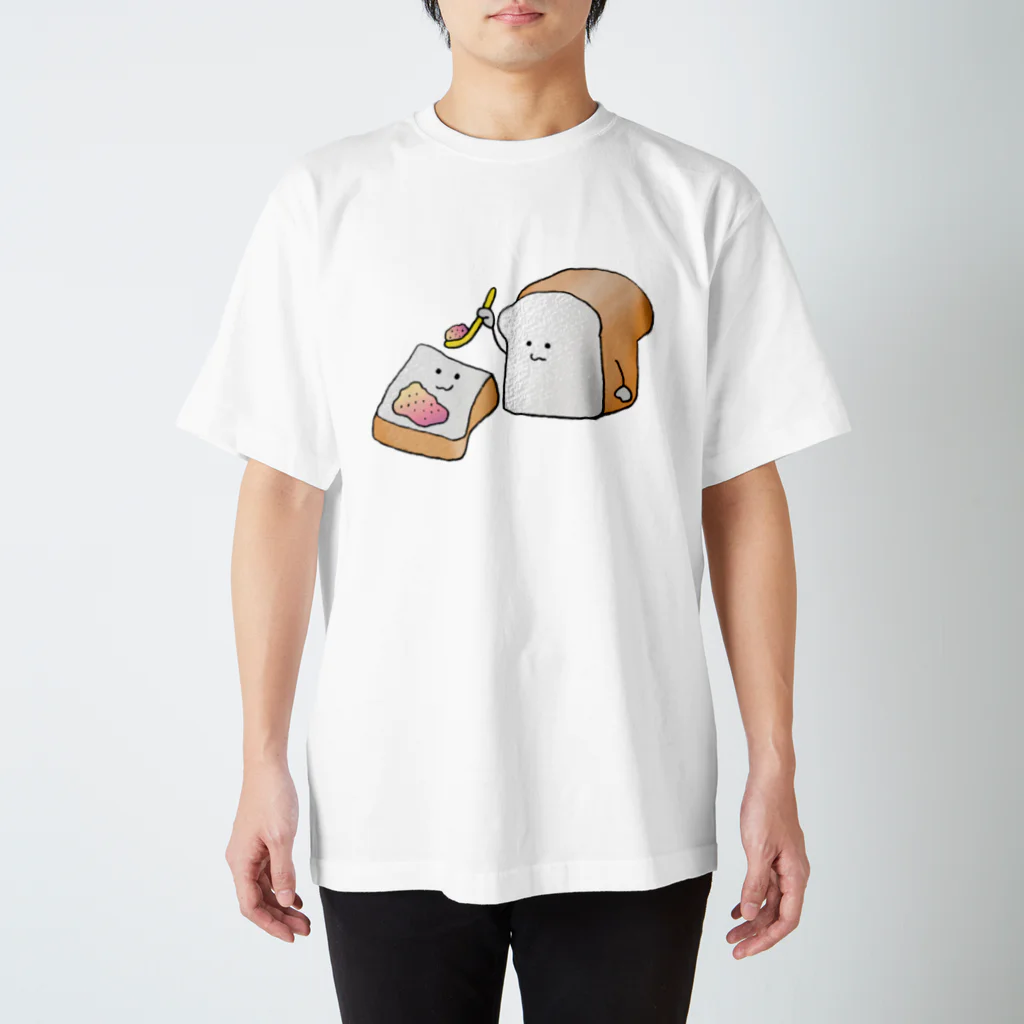 あぴこのおみせの仲良しパン スタンダードTシャツ