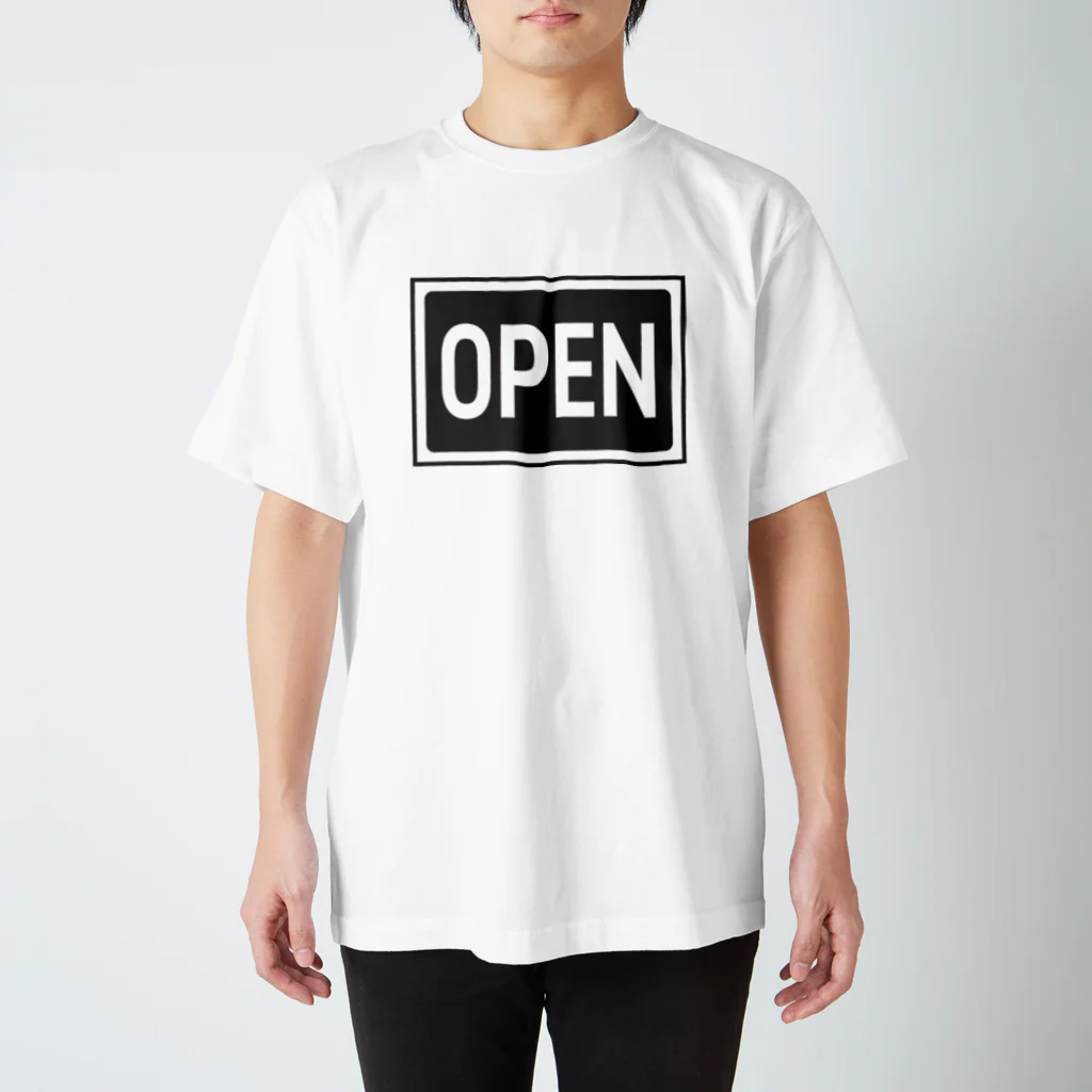 株式会社ノウト・デザイン分室のOPEN（グレー） スタンダードTシャツ