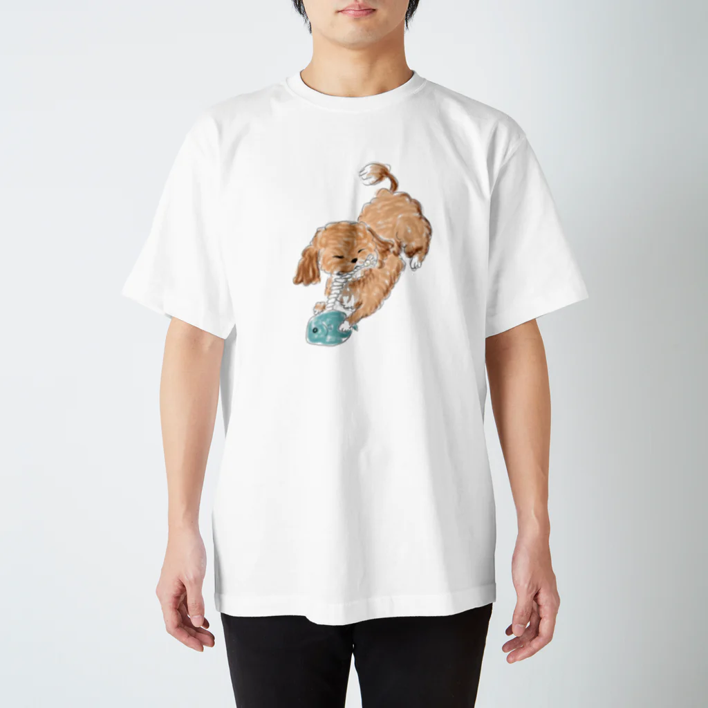 ゆるいイラストのおみせ。のミックス犬 Regular Fit T-Shirt