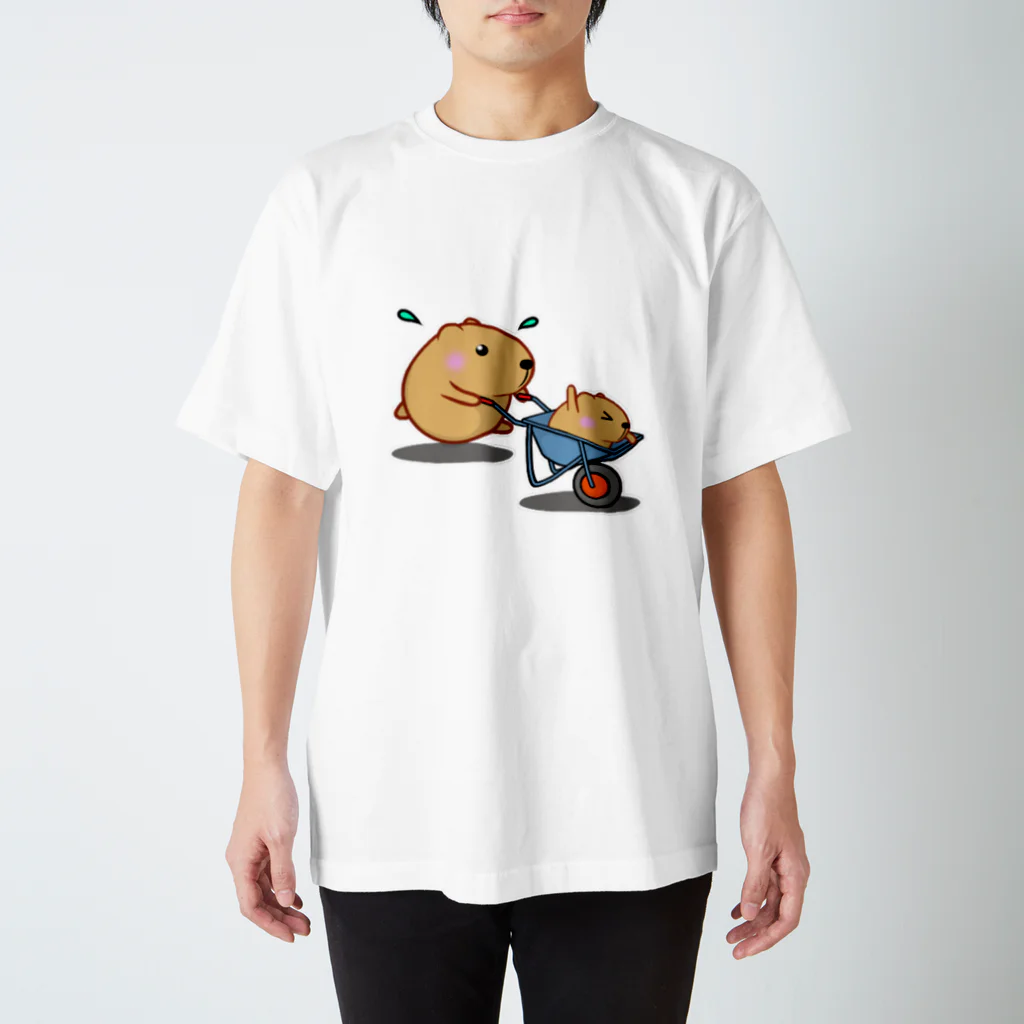 きゃぴばら倶楽部のきゃぴばら【一輪車】 Regular Fit T-Shirt