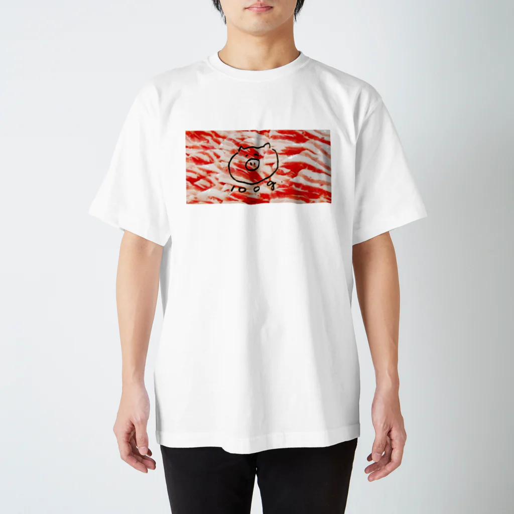 澤井食堂の澤井食堂の豚肉 Regular Fit T-Shirt