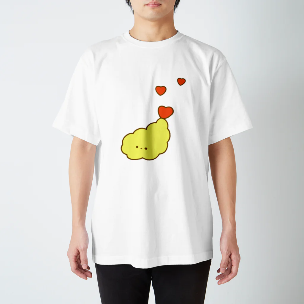 picopico @LINEスタンプのえび天　ハートのしっぽ Regular Fit T-Shirt