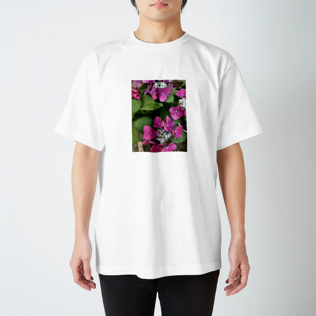 mokomamaの紫陽花Tシャツ スタンダードTシャツ