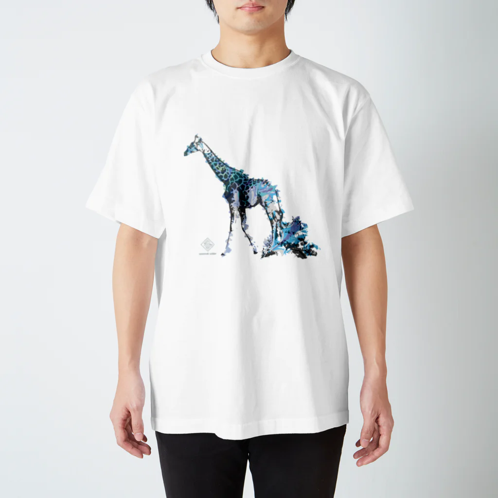 savannah soldierのマーブルシリーズ ジラフ Regular Fit T-Shirt