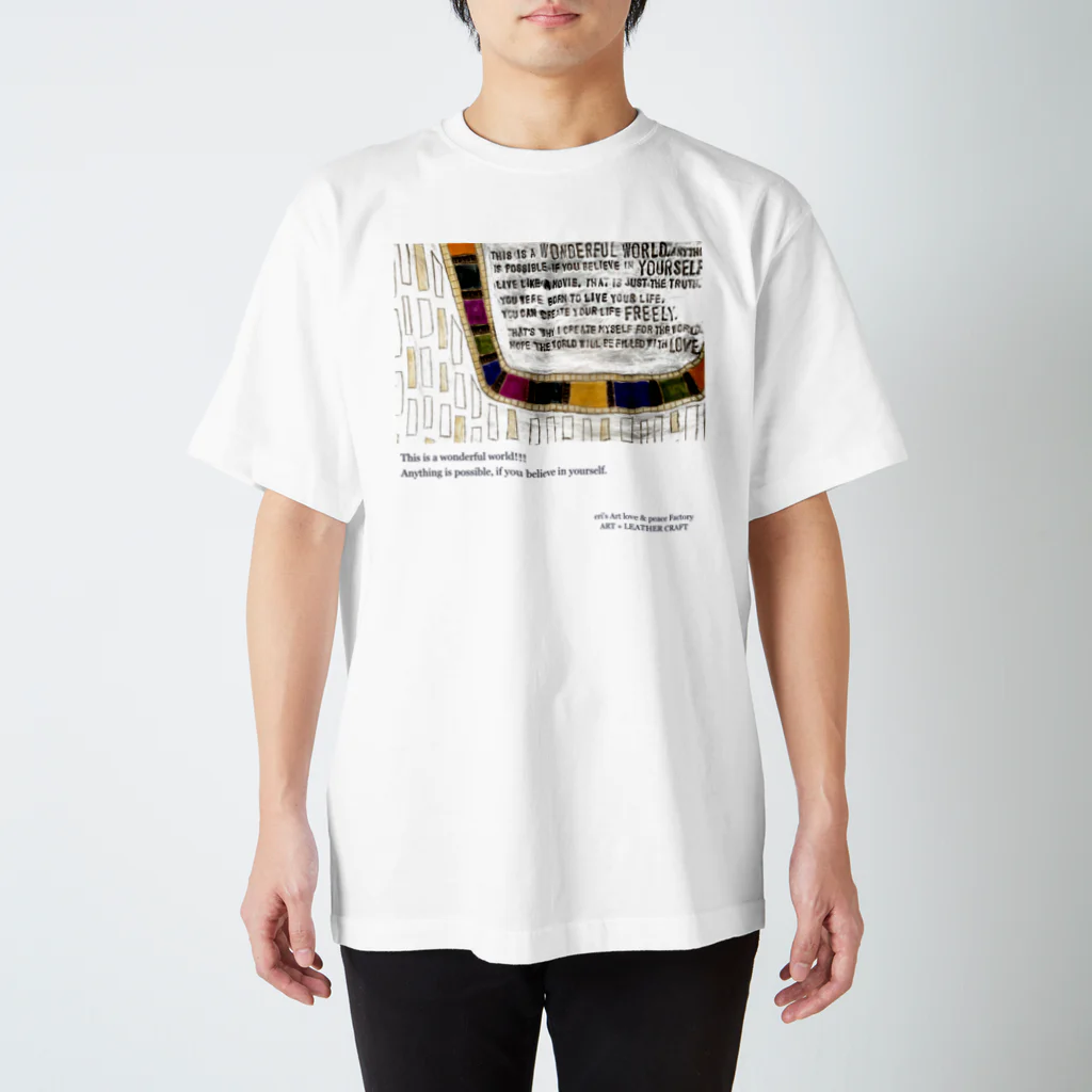 eri's Art love & peace FactoryのART-02 スタンダードTシャツ