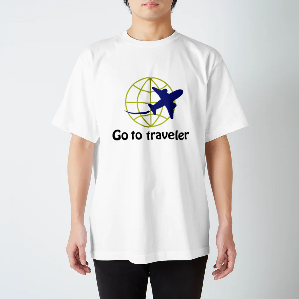 little lion house公式ショップ（大人のためのねこ）のGo to traveler いつでも旅行気分 Regular Fit T-Shirt