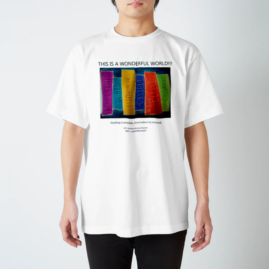 eri's Art love & peace FactoryのART - 04 Regular Fit T-Shirt