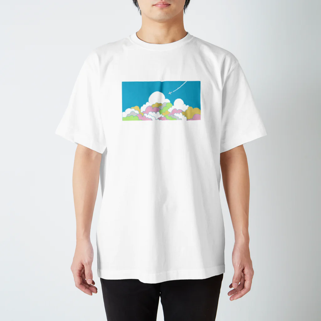 のぐちさきの入道雲とひこうき雲 Regular Fit T-Shirt