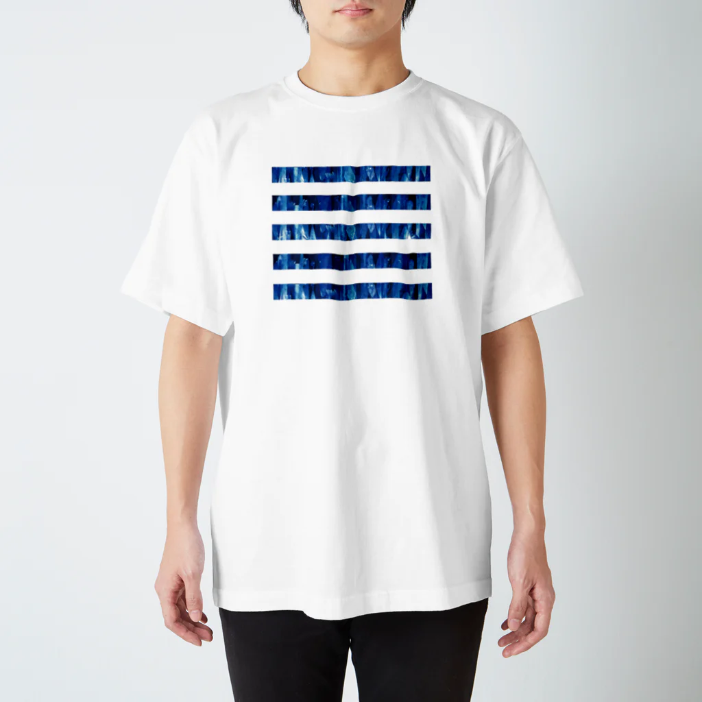 kaworu★SHOP＠SUZURIのBLUE LINE Regular Fit T-Shirt