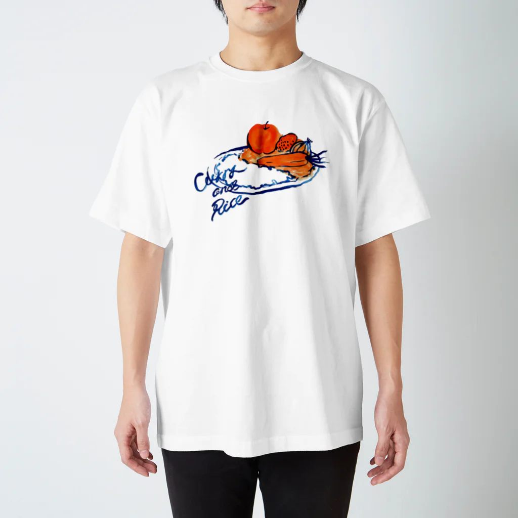 sampoのcurry and rice スタンダードTシャツ