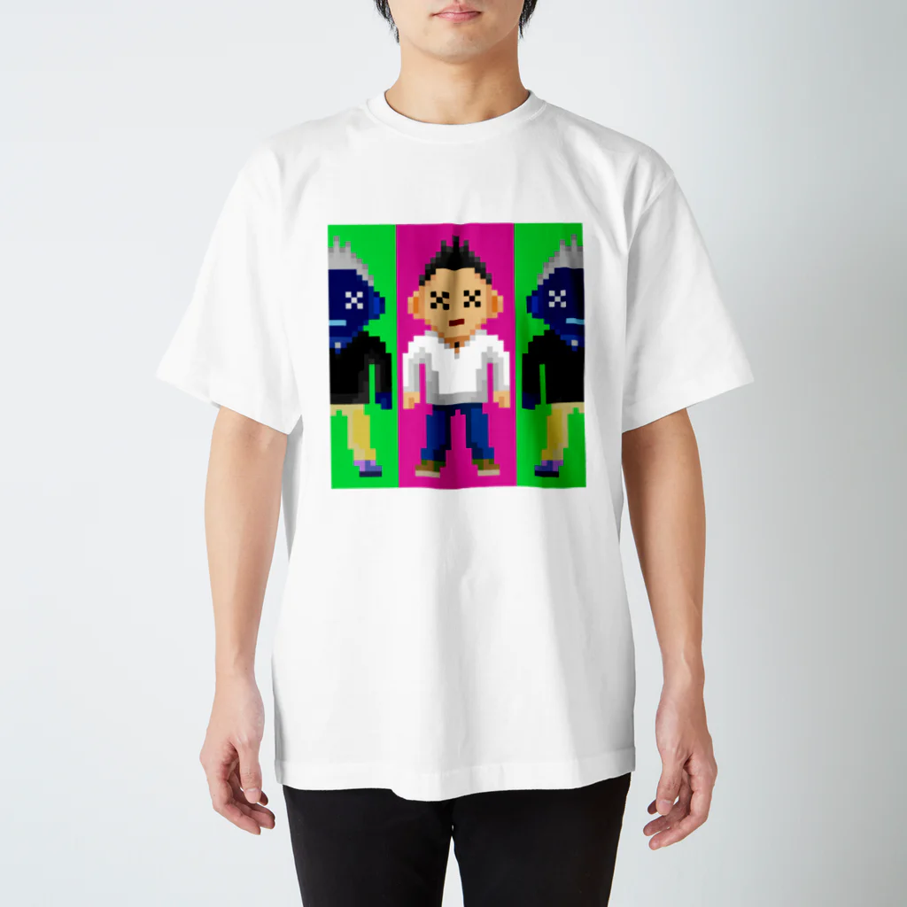 鉄屑工場地区 硯支店の8bit boy スタンダードTシャツ