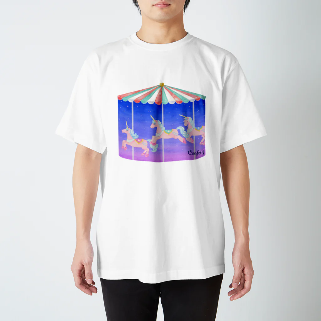 SUI_SAIのユニコーンのメリーゴーランド スタンダードTシャツ