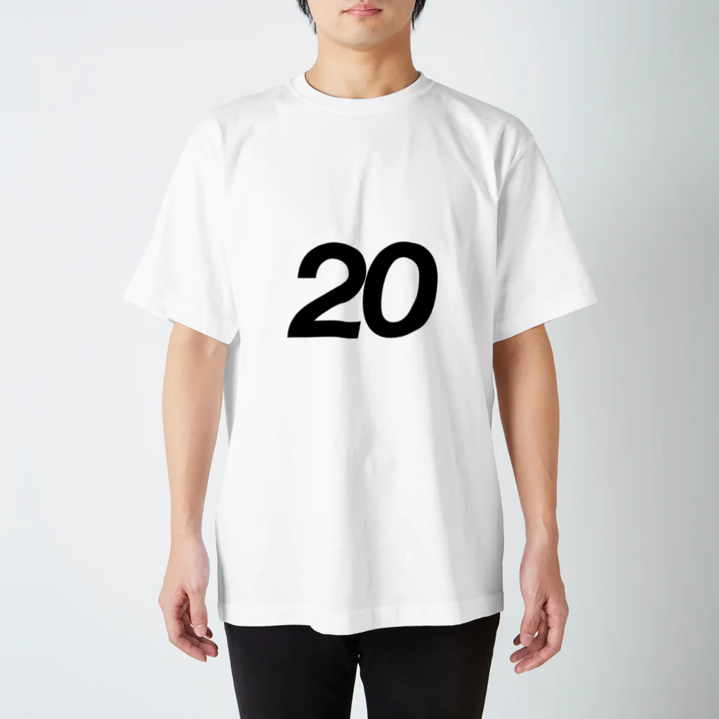 ふしめTシャツの20歳のふしめ (Black) スタンダードTシャツ