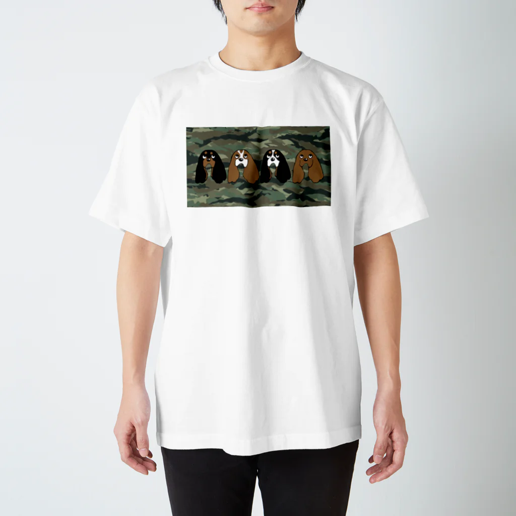 Familyのキャバリア Family＊cavalier_T (camouflage) スタンダードTシャツ