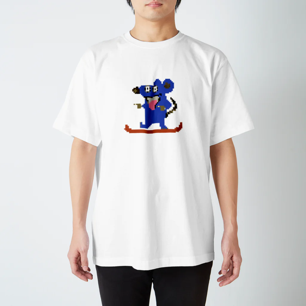 KEIHAMMのWaka Rat Tシャツ　ブルー スタンダードTシャツ