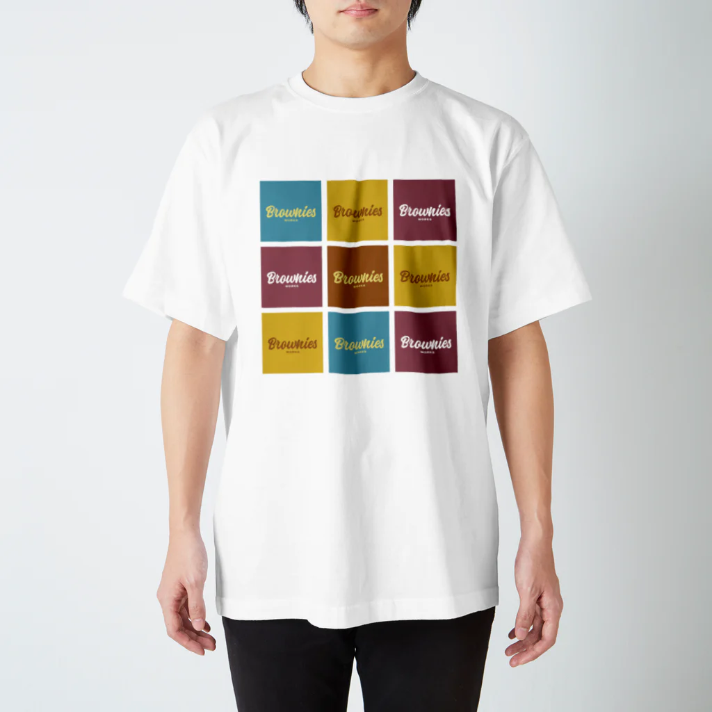 Brownies Works ShopのBrownies Worksカラフルロゴ スタンダードTシャツ