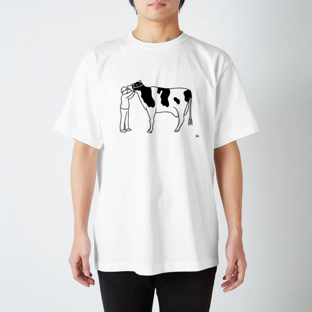 Hiroko Kawanaka Illustrationのうし Regular Fit T-Shirt