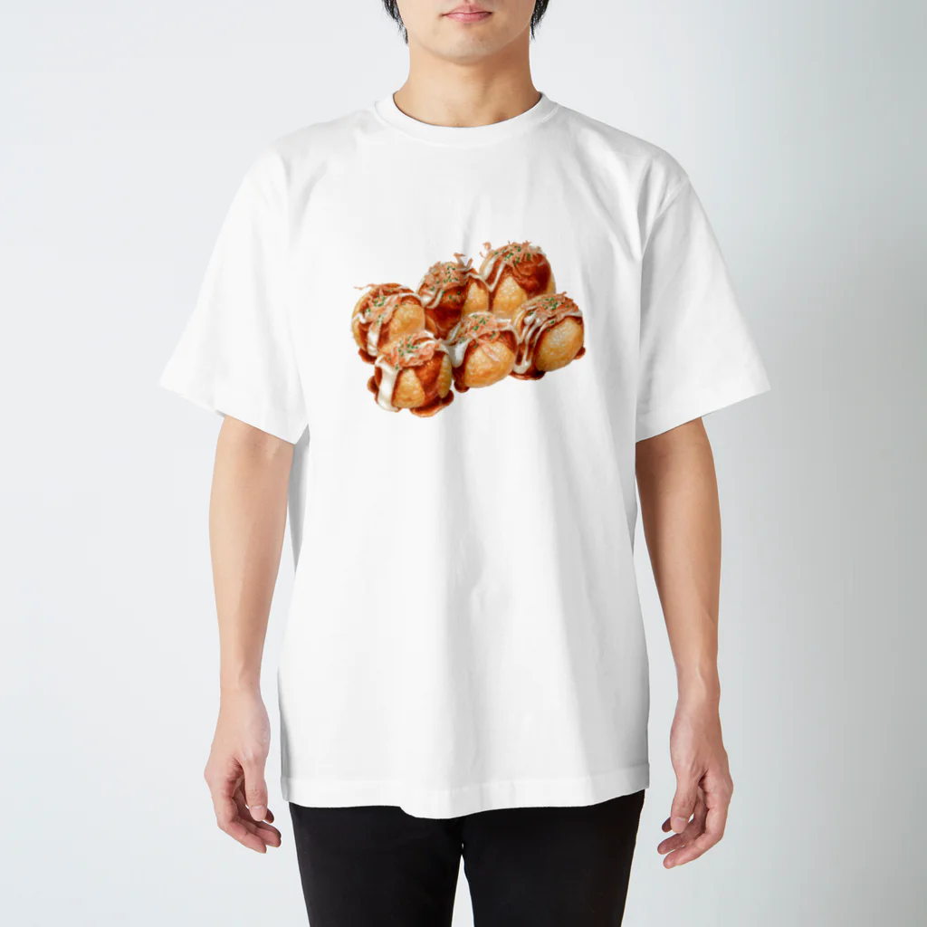 でじわんストア🍤のたこ焼き　byでじわんストア スタンダードTシャツ