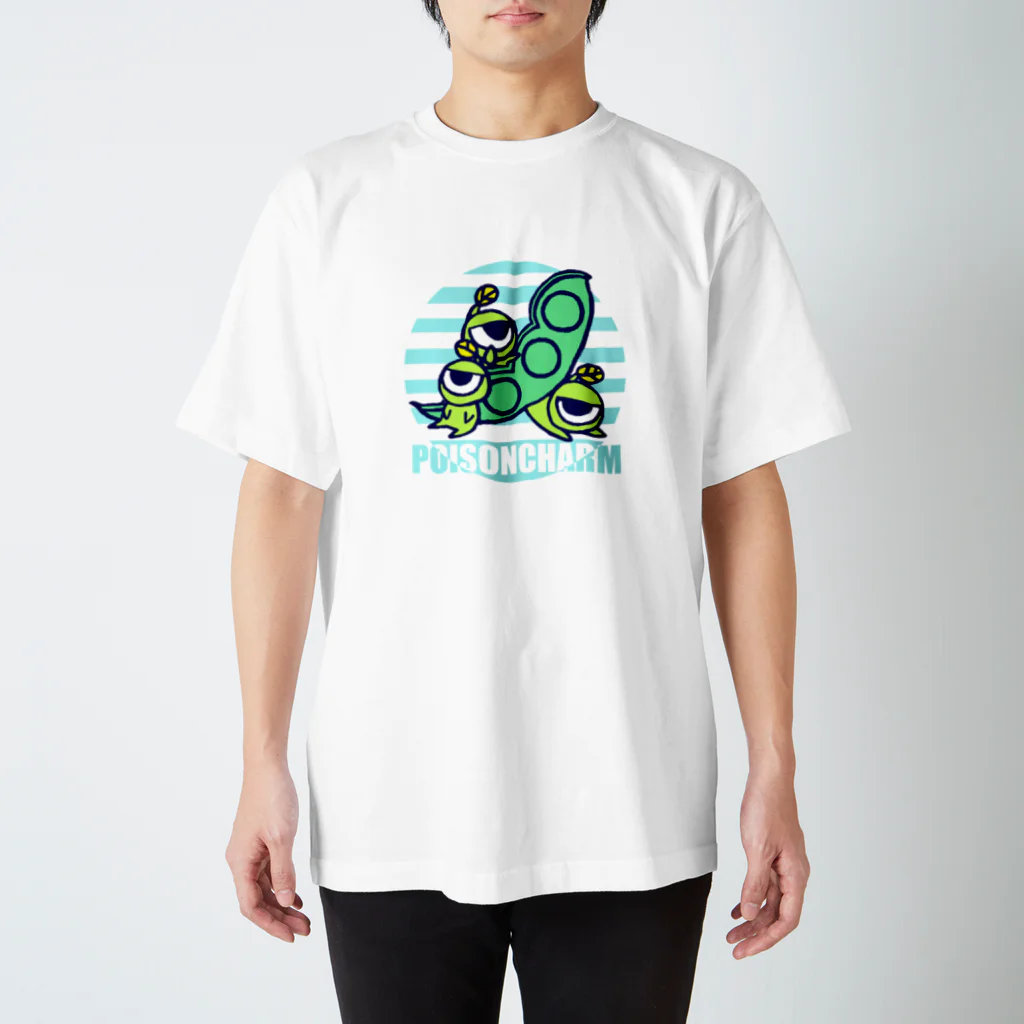 POISONCHARM電脳露店2号のミツマメ三兄弟 Regular Fit T-Shirt
