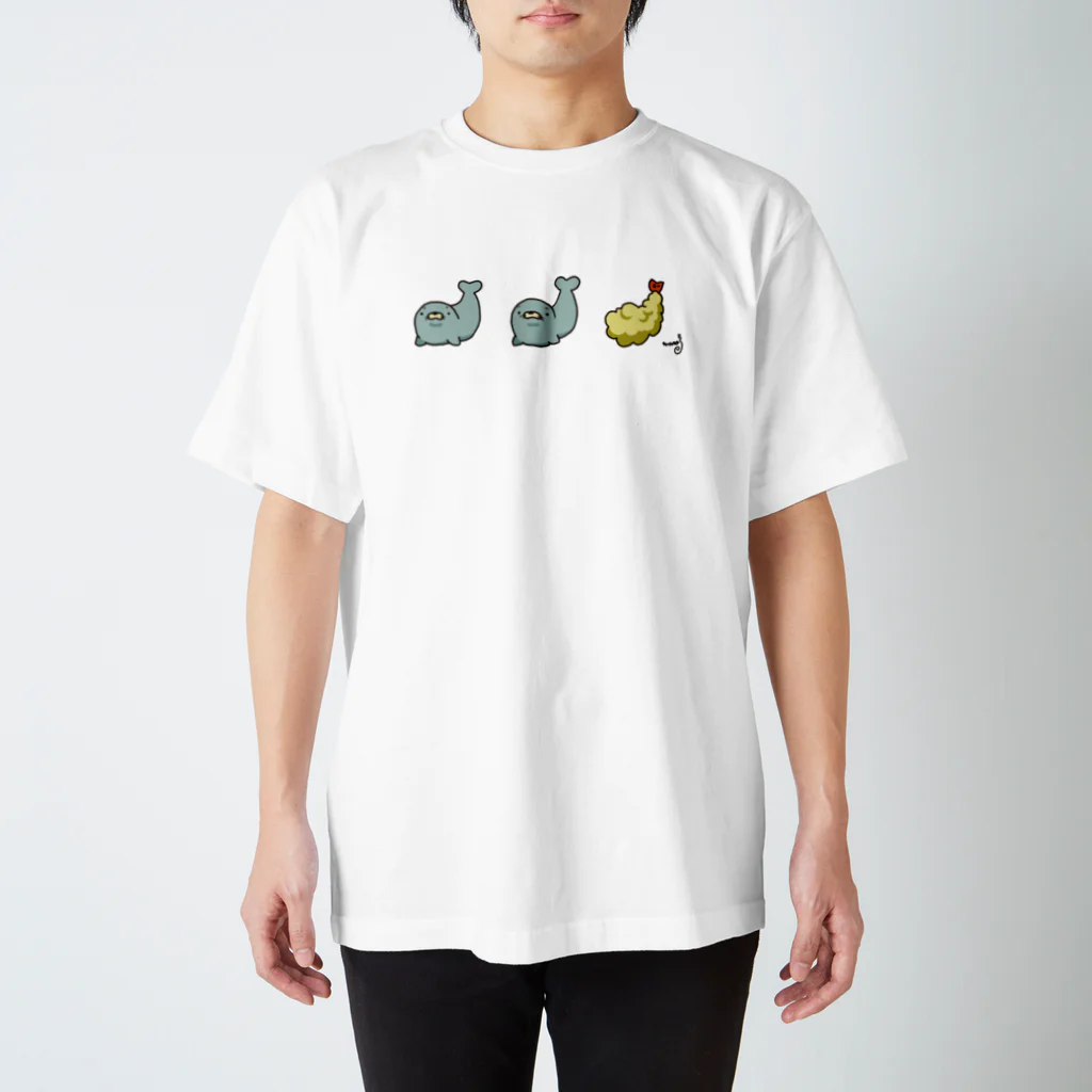 まろぽけっとのあざらしえびふらい Regular Fit T-Shirt