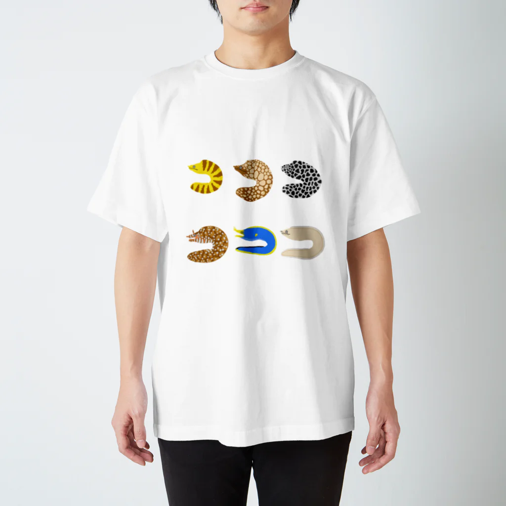 でぃの²(にじょう) ショップのたくさんのウツボ スタンダードTシャツ