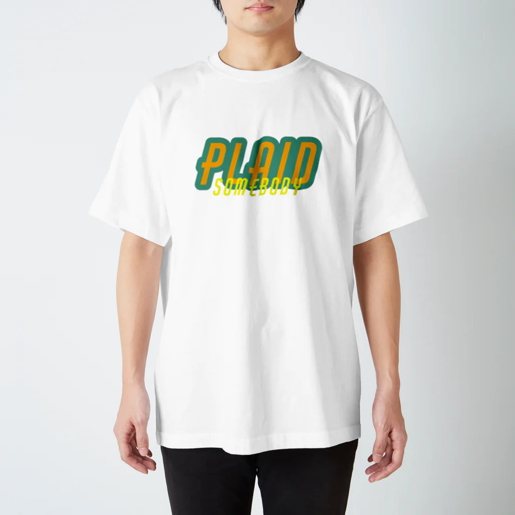 QB🦖のPLAID_m Regular Fit T-Shirt