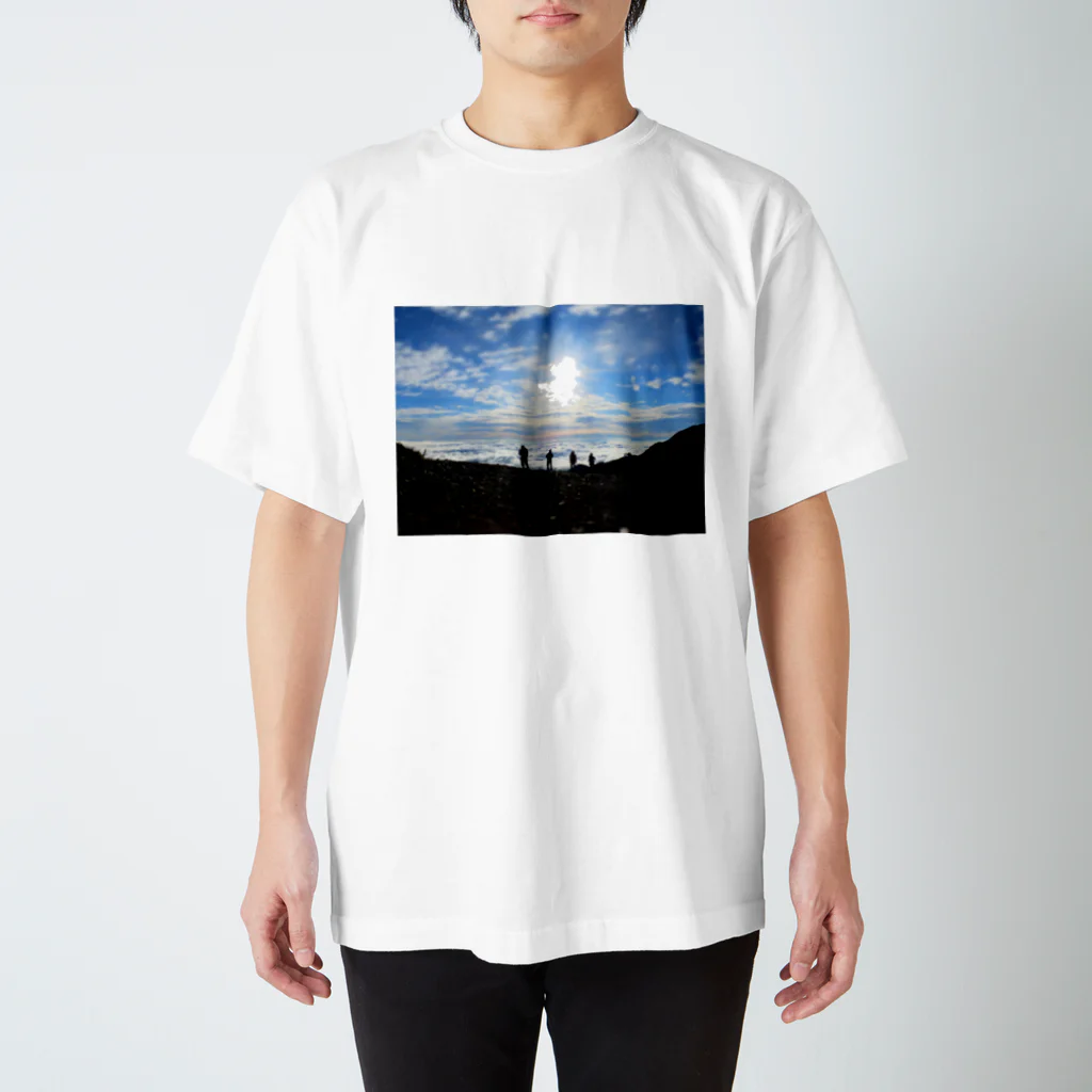 山　生活の常念乗越 スタンダードTシャツ