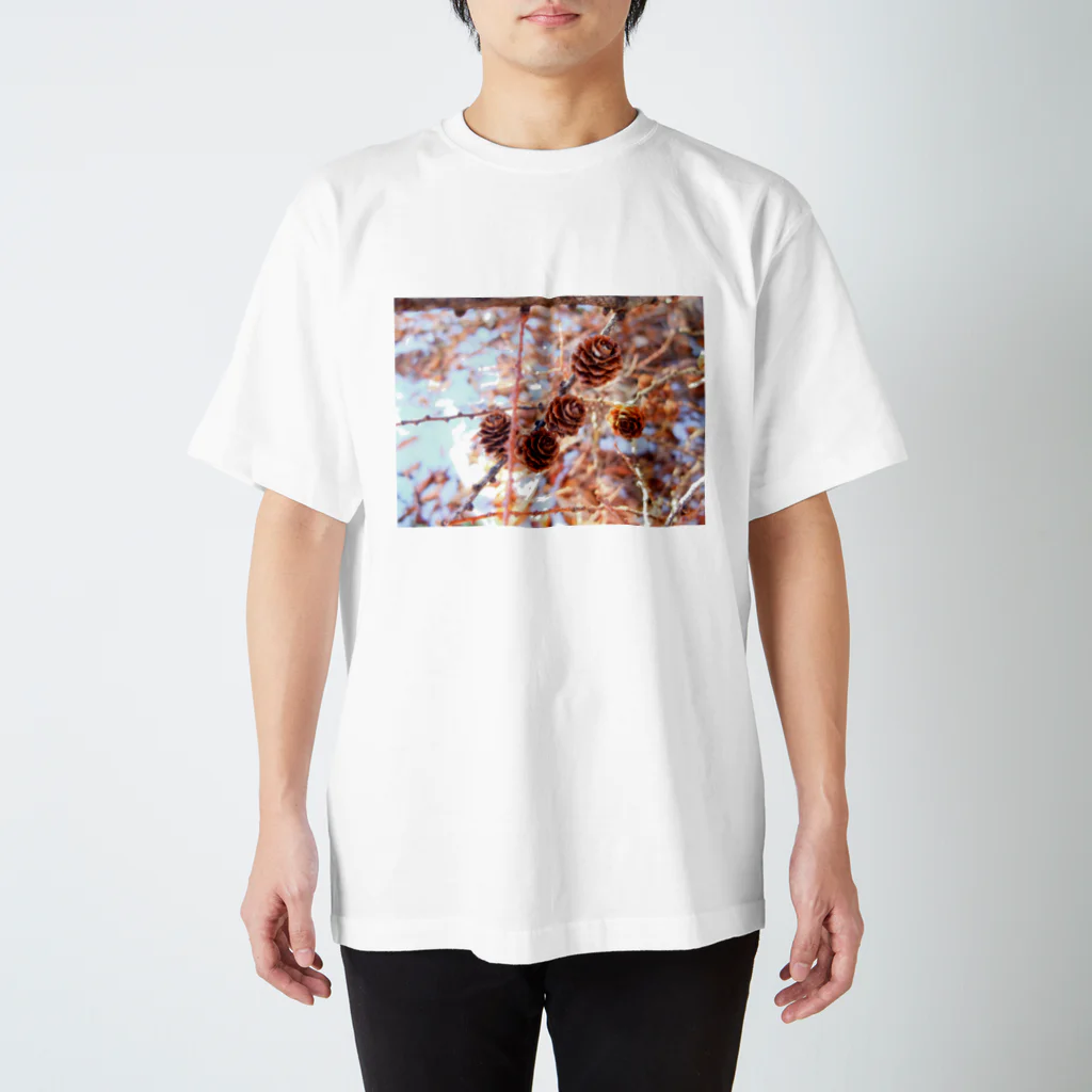 山　生活の松ぼっくり Regular Fit T-Shirt