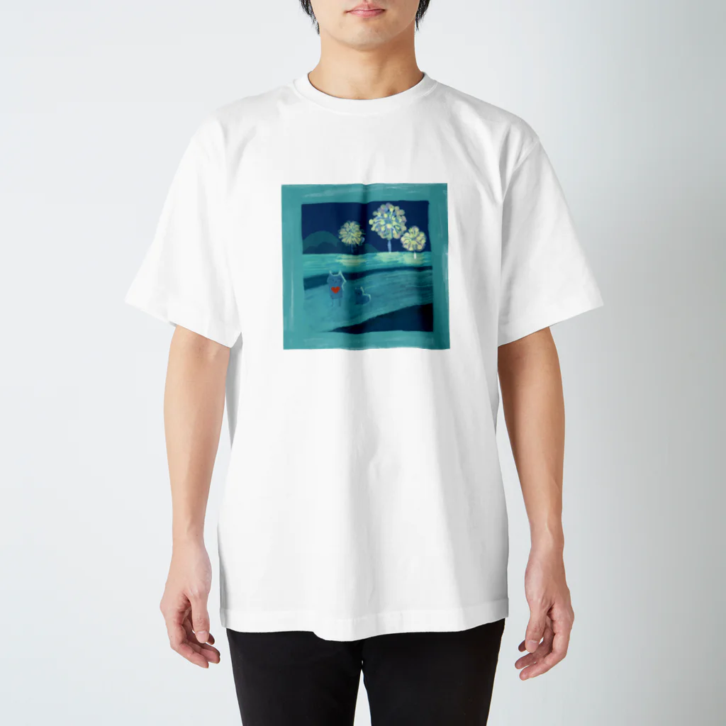 KUMA@knowledgea_cの「業を背負ったクマ」シリーズ スタンダードTシャツ